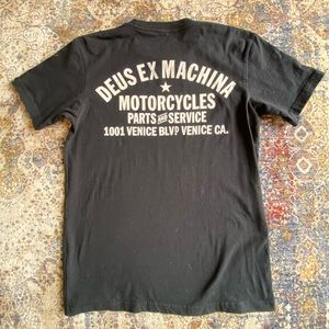 Deus Ex Machina Biker T-Shirt Black in Medium